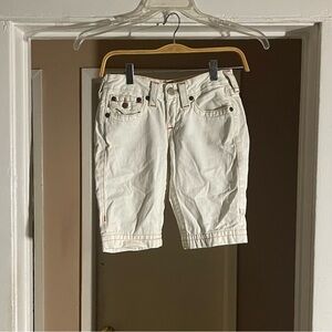 White True Religion Shorts